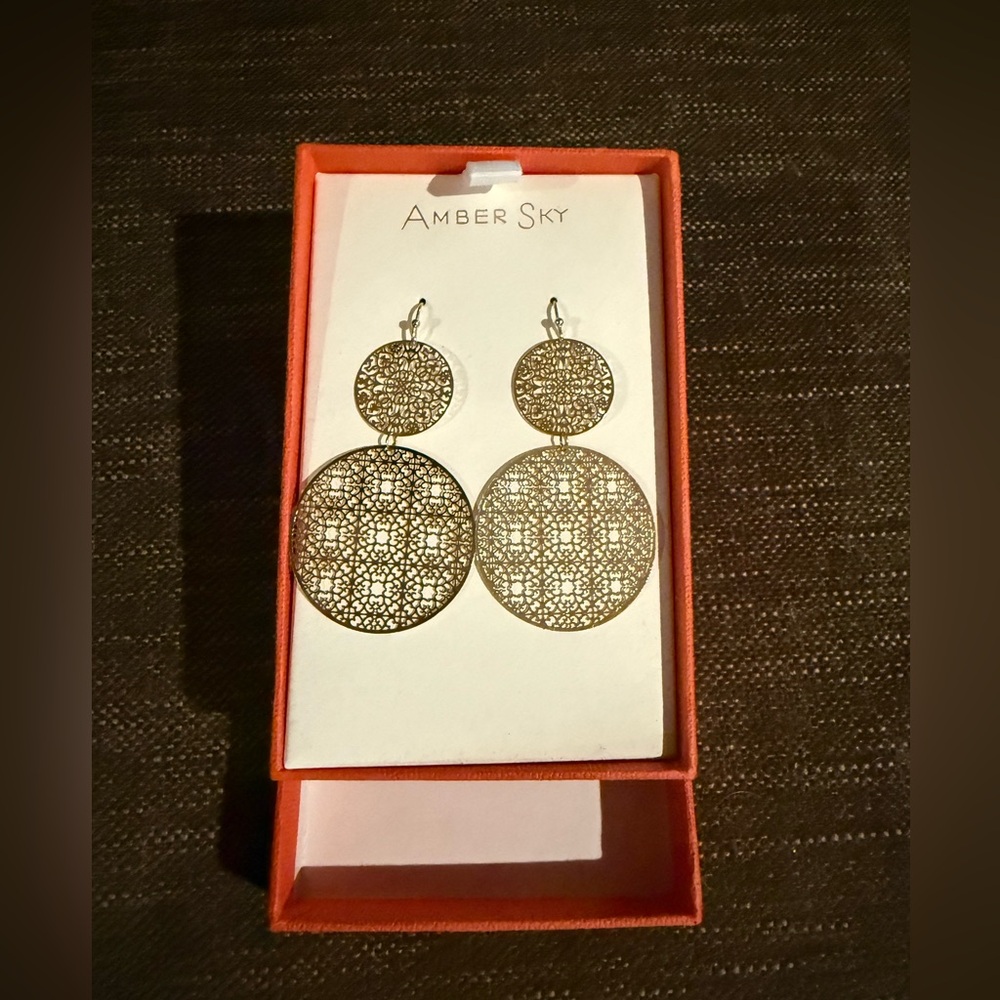 Medallion earrings